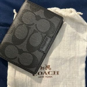 Coach small card holder, Black